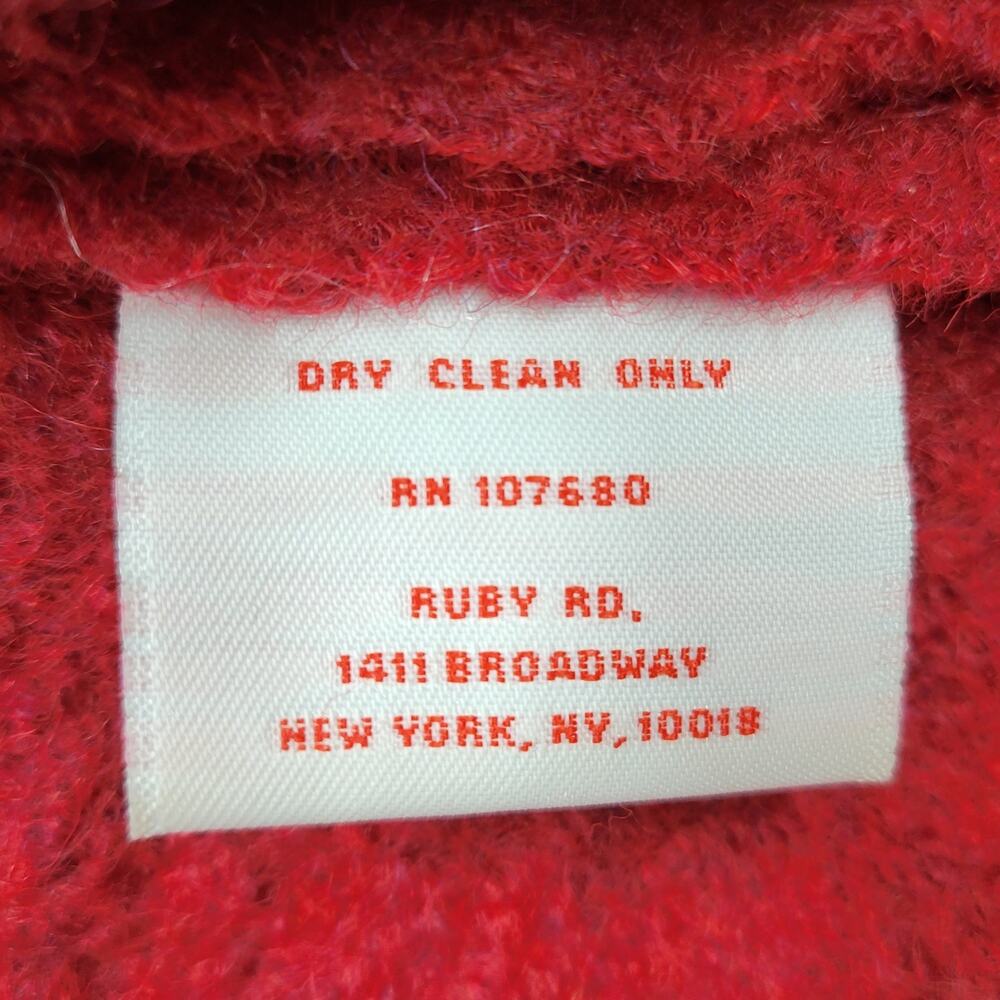Ruby Rd Womens Jacket Size S Red Wool Patch Pocke… - image 6